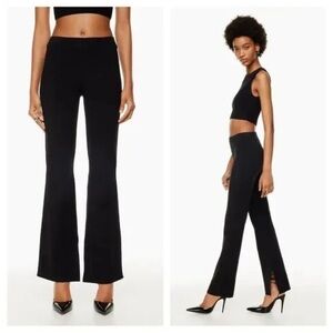 Aritzia Ten by Babaton Black Paramount Flare Pants Work Casual Size Small